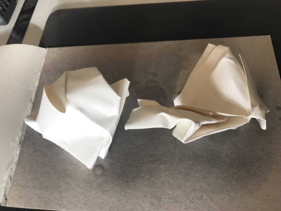 Art is a strange allegory of Life. Folded Watercolour paper, ready for soaking and staining.