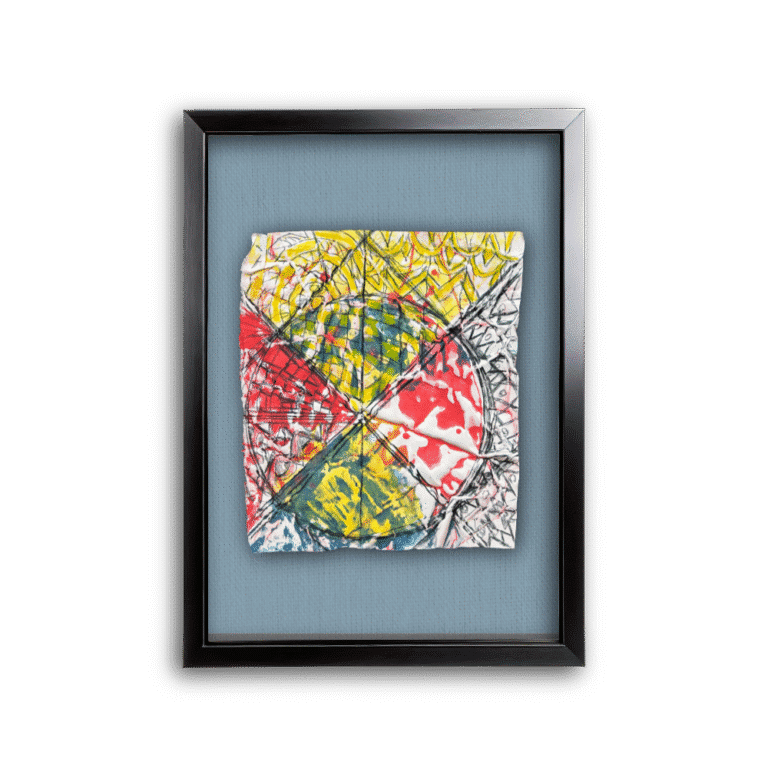 Red Playground, No. 2, virtually framed