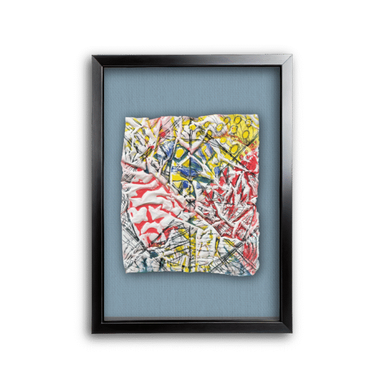 Red Playground, No. 2, virtually framed