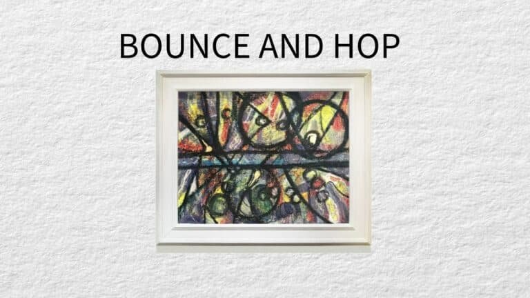 Bounce and Hop - Abstract Artwork by Beverly Claridge