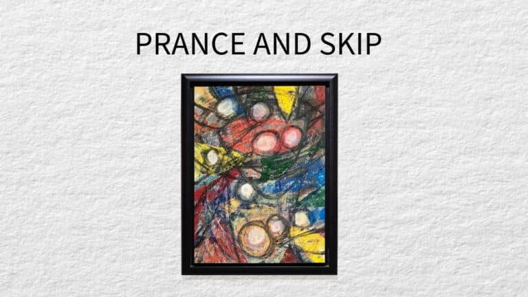 Prance and Skip, abstract artwork by Beverly Claridge