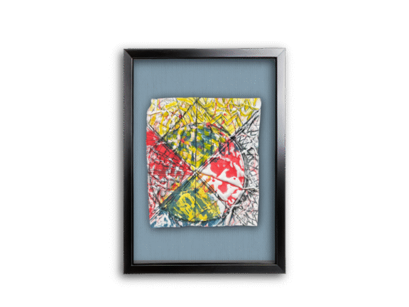 And, Have the Time of Our Lives, Shown virtually framed. Inktense, pigment ink and coloured pencil on pre-treated textural watercolour paper 234 x 310 mm.