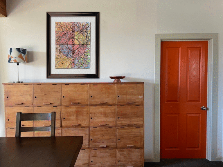 Yes, A Good Time Was Had by All, shown virtually framed and hung in my dining room.