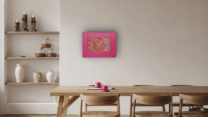 You Look Splendidly Sanguine in the Cloud Dancer dining room.