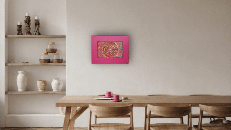 You Look Splendidly Sanguine in the Cloud Dancer dining room.